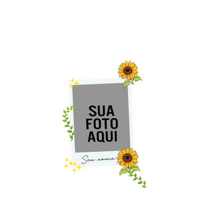 Capinha Sua Foto - Polaroid Floral