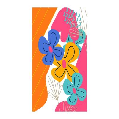 Capinha Abstrato florzinha - 2