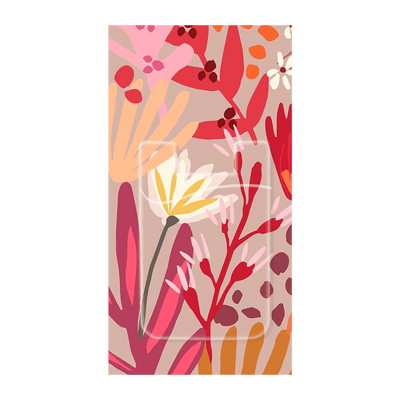 Capinha FullPrint com Porta Cartão - Floral Retro 2