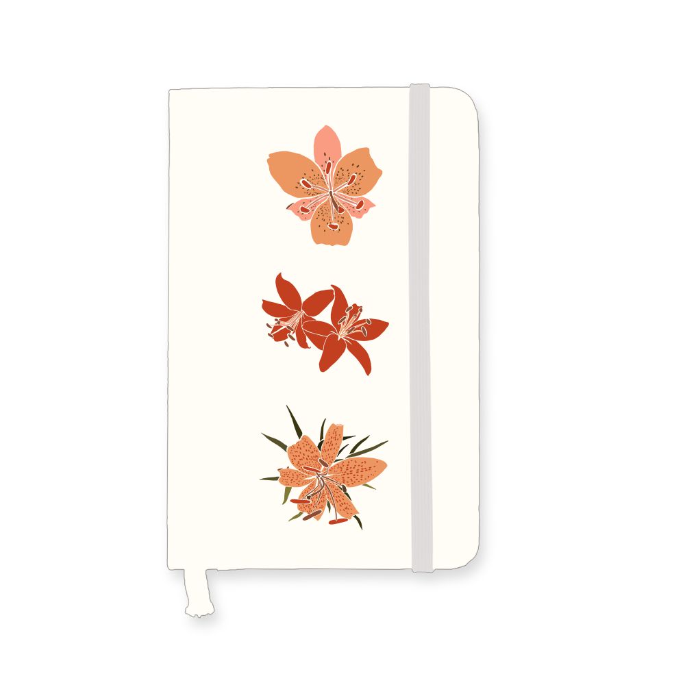 Sketchbook - Flor de lírio - 1 - branca