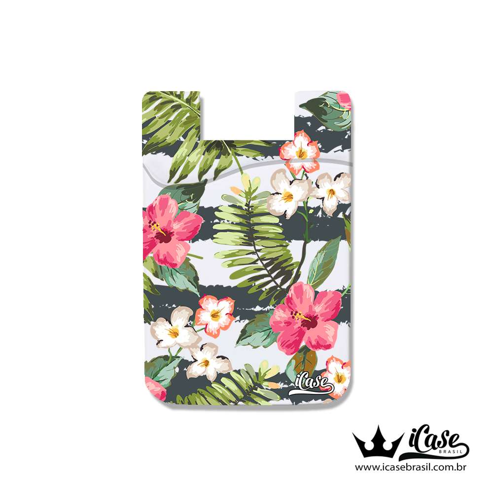 Porta Cartão adesivo - Flores 3