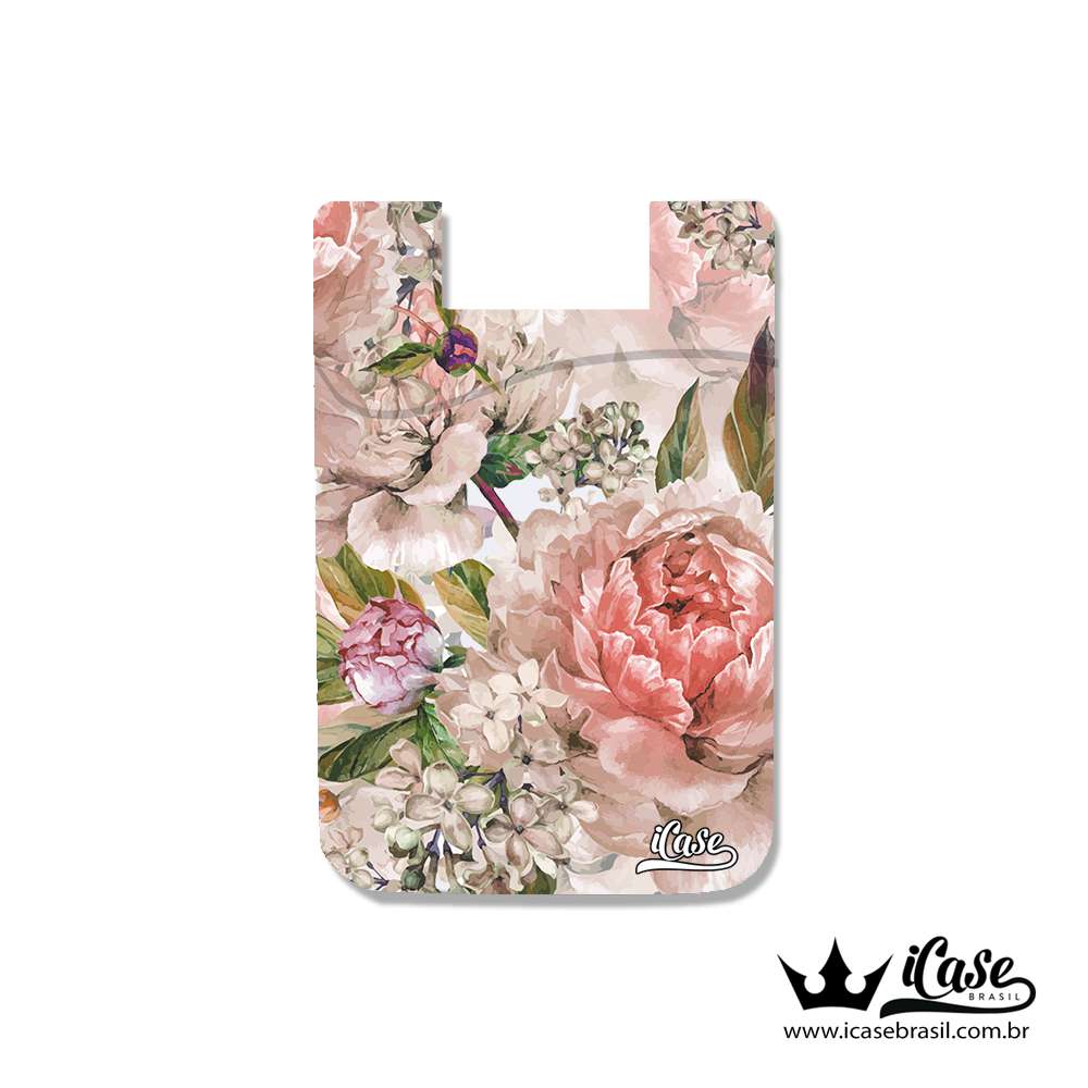 Porta Cartão adesivo - Flores 5