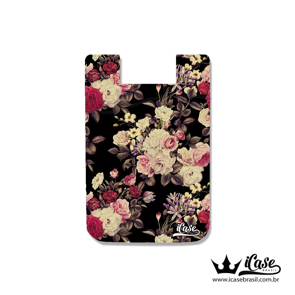 Porta Cartão adesivo - Flores 7