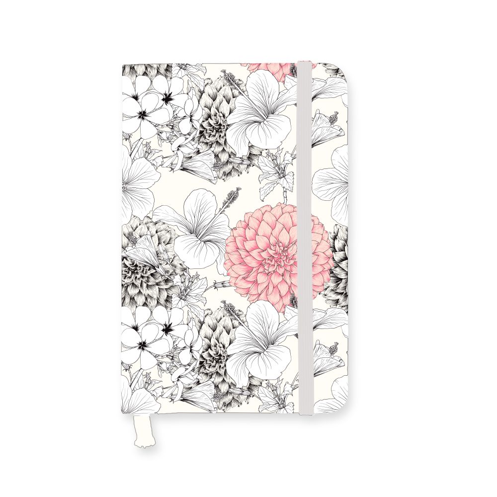 Sketchbook - Flores de hibisco - 1 - branca