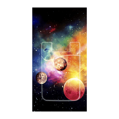 Capinha FullPrint com Porta Cartão - Galáxias 2